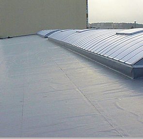 close up of an epdm roof