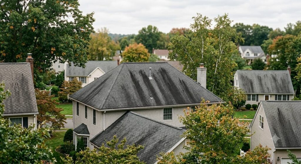 Why Stamford County Roofs Get Black Streaks
